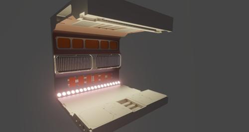 HARD SURFACE SPACE SHIP WALL preview image